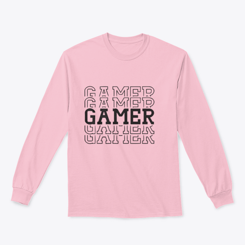 Gamer Black Layered Design for Sweatshirt