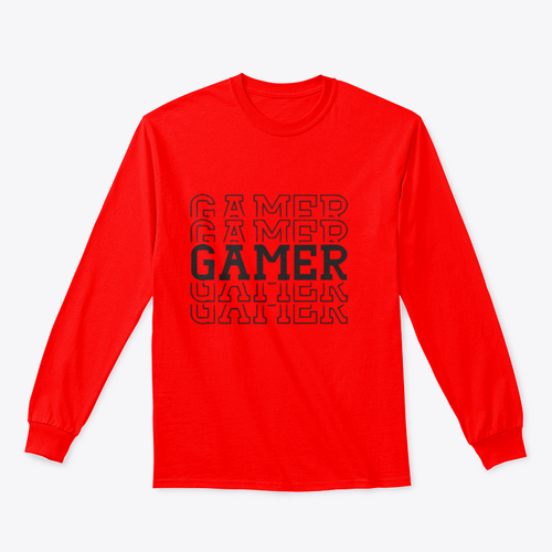 Gamer Black Layered Design for Sweatshirt