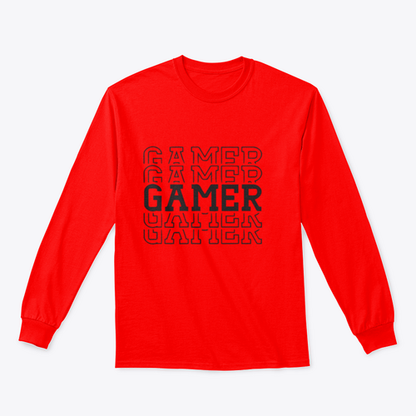 Gamer Black Layered Design for Sweatshirt