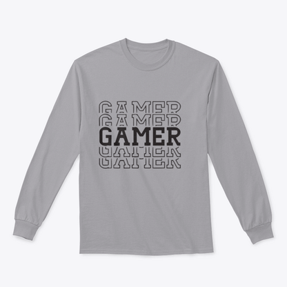 Gamer Black Layered Design for Sweatshirt